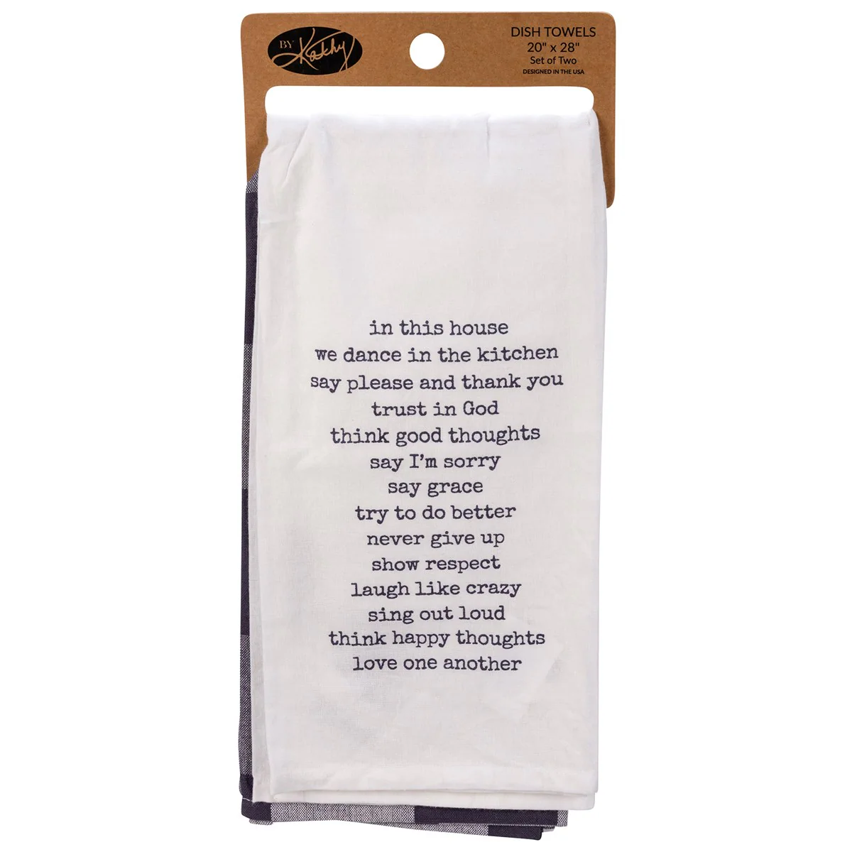 Surprise Me Sale 🤭 💙 Set of 2 Wash Your Hands Kitchen Towel Set - Image 4