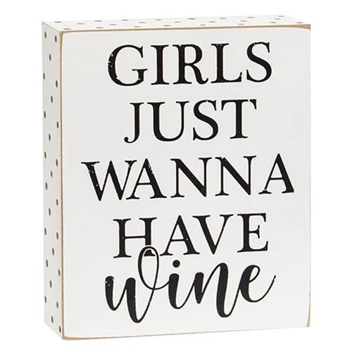 Set of 2 Wine Flies When You're Having Fun Box Signs - Image 4