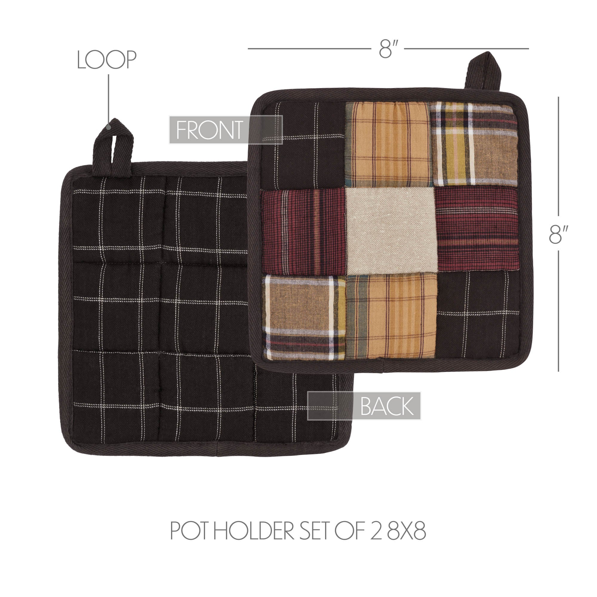 Set of 2 Wyatt Pot Holders - Image 4