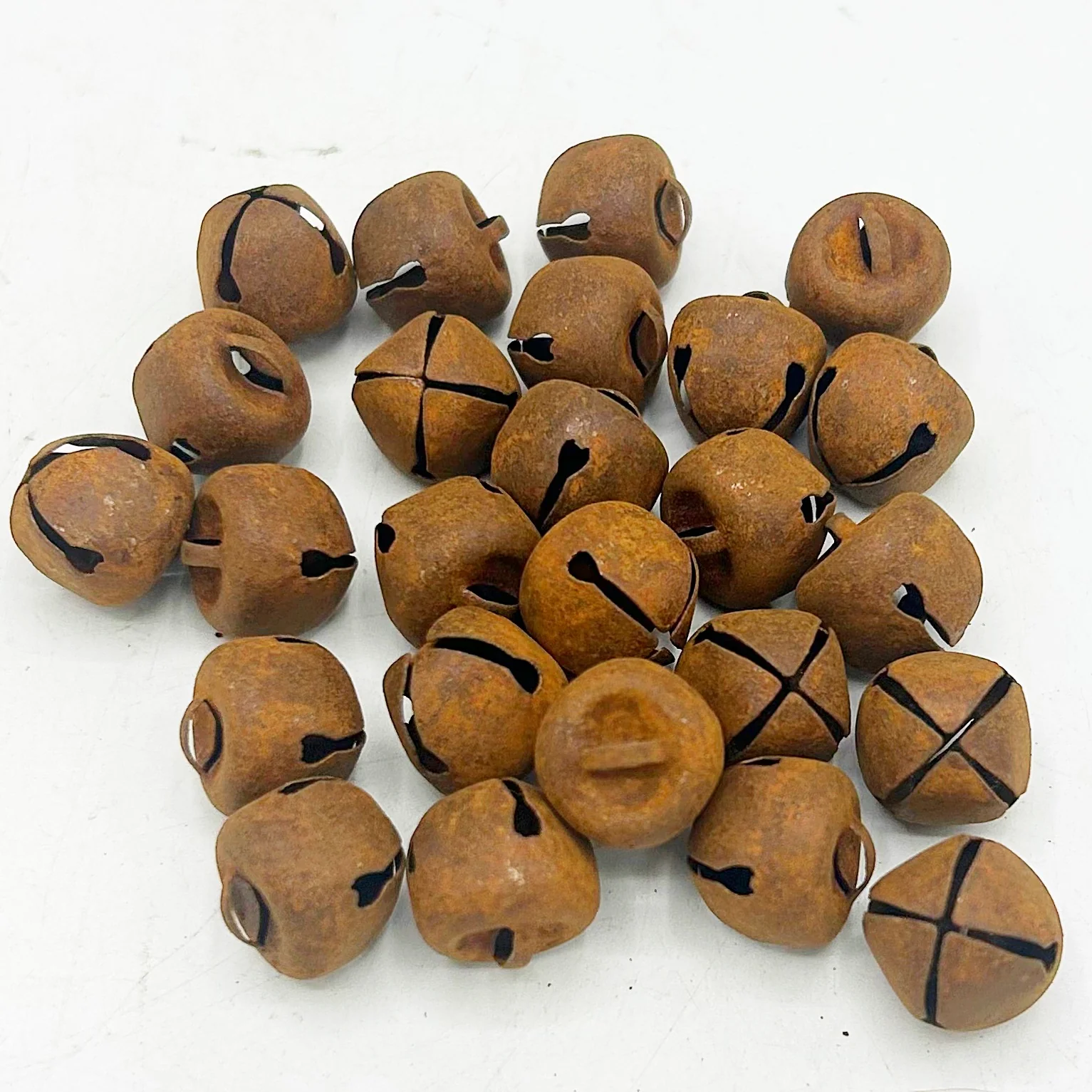 π Set of 20 Rusty Jingle Bells 0.5" Craft Bells Bowl Fillers