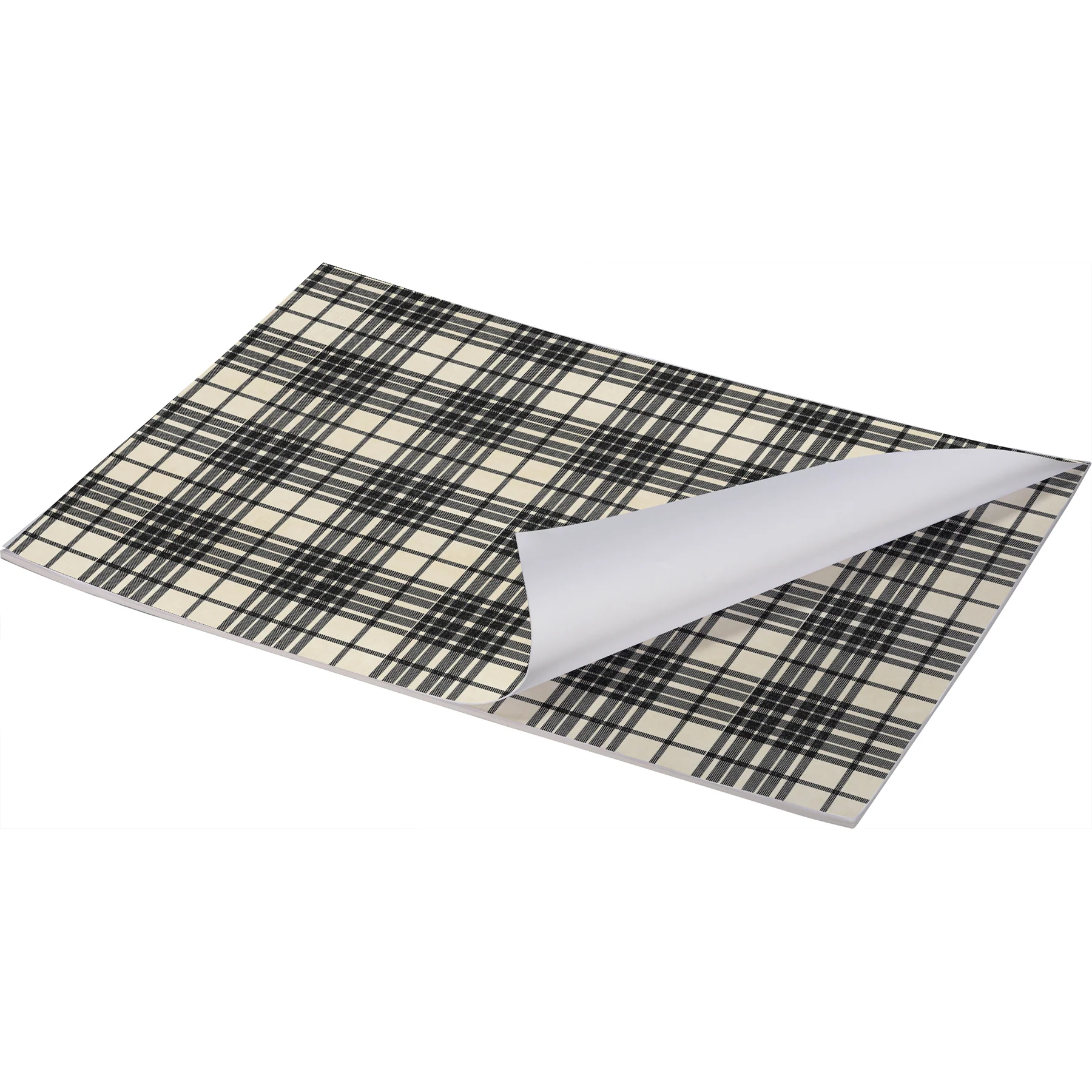 Surprise Me Sale ๐คญ ๐ Set of 24 Paper Placemats - Red and Green Plaid & Black and White Plaid - Image 3