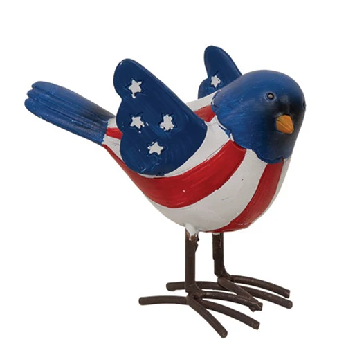 Set of 3 Americana Bird Resin Figures - Image 4
