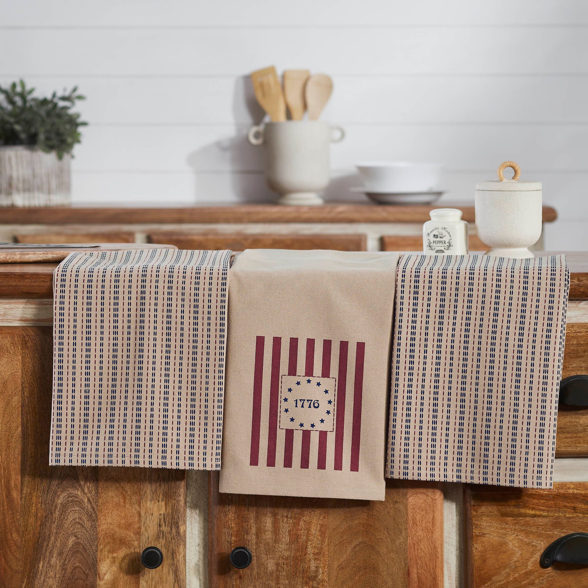 Set of 3 Americana Tea Towels