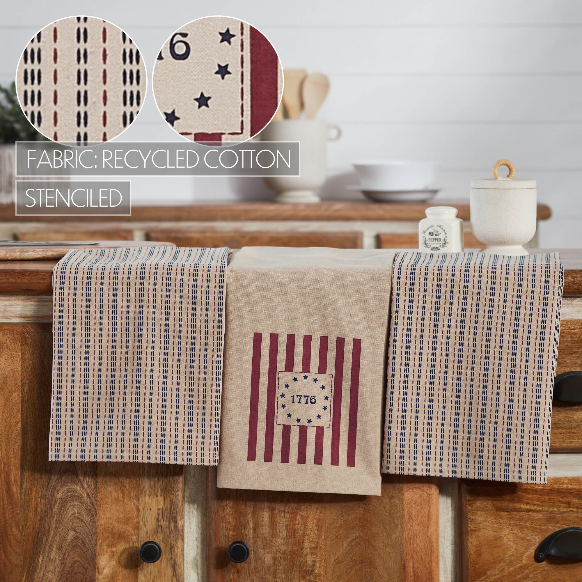 Set of 3 Americana Tea Towels - Image 5
