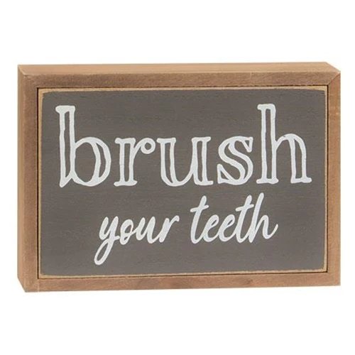 Set of 3 Bathroom Sayings Box Signs - Image 4