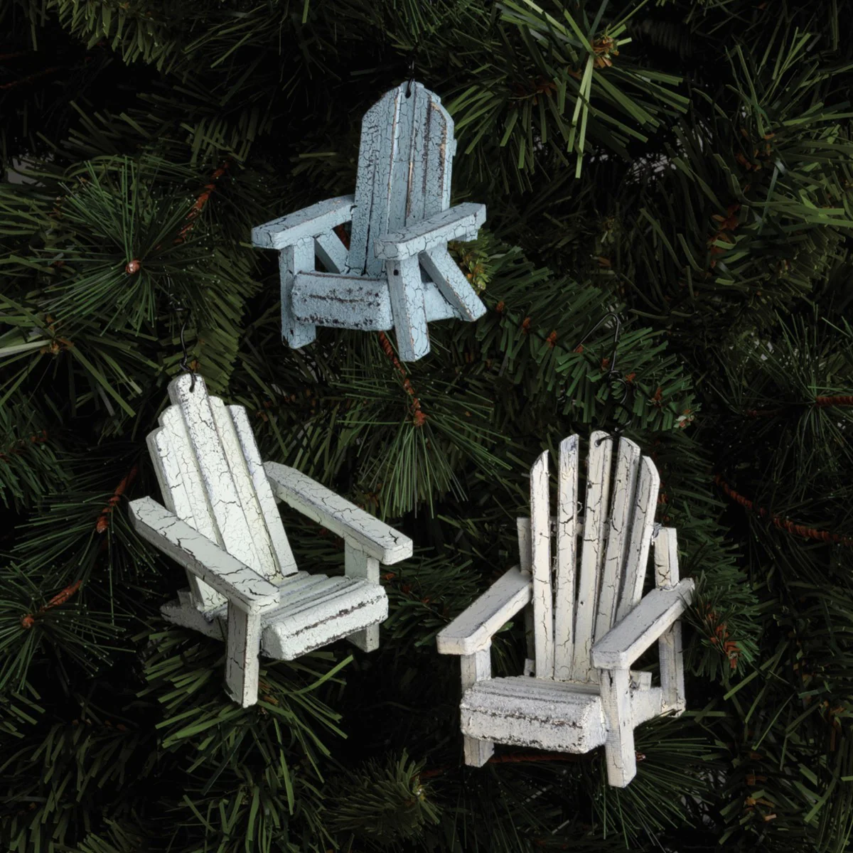 DAY 2 โ๏ธ 14 SUNNY BEACH DAYS ๐ Set of 3 Beach Chair Ornament Set - Image 2