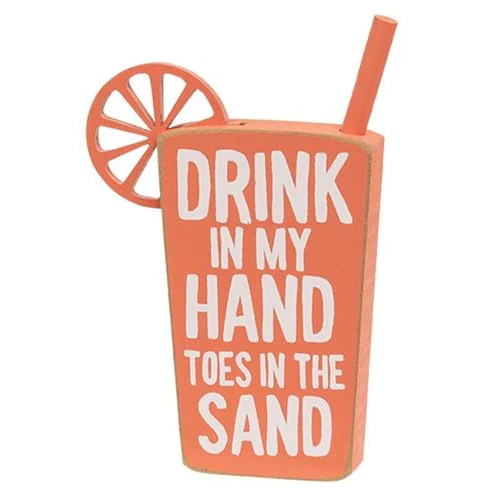 Set of 3 Beach Drink Block Sitter Signs - Image 2
