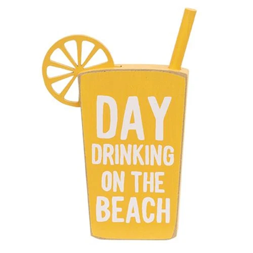 Set of 3 Beach Drink Block Sitter Signs - Image 4