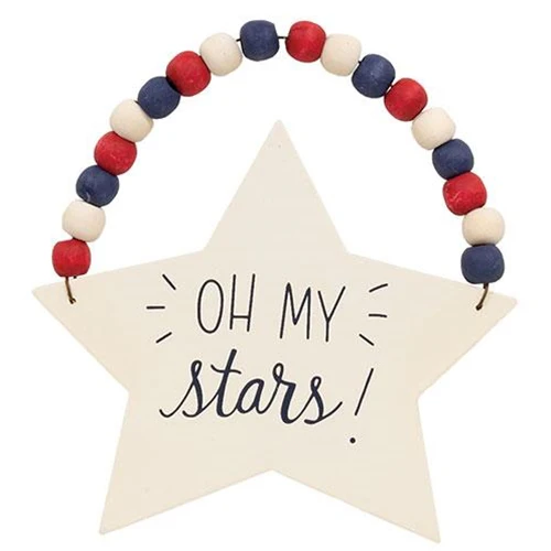 Set of 3 Beaded Patriotic Star Ornaments - Image 3