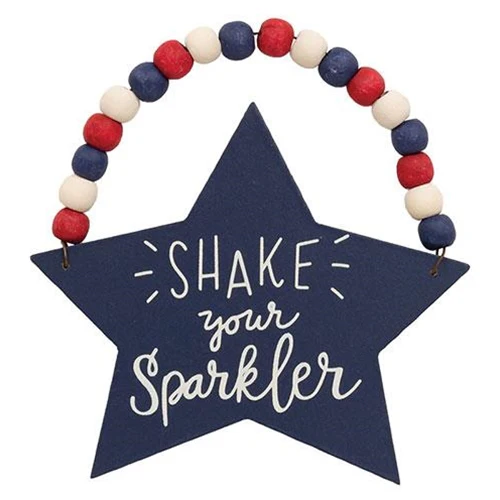 Set of 3 Beaded Patriotic Star Ornaments - Image 4