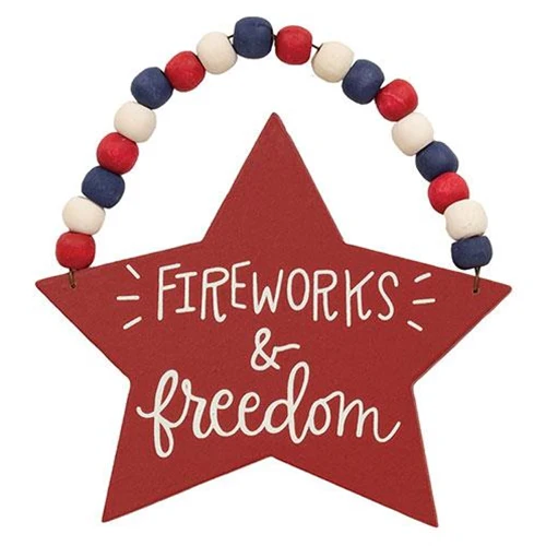 Set of 3 Beaded Patriotic Star Ornaments - Image 5