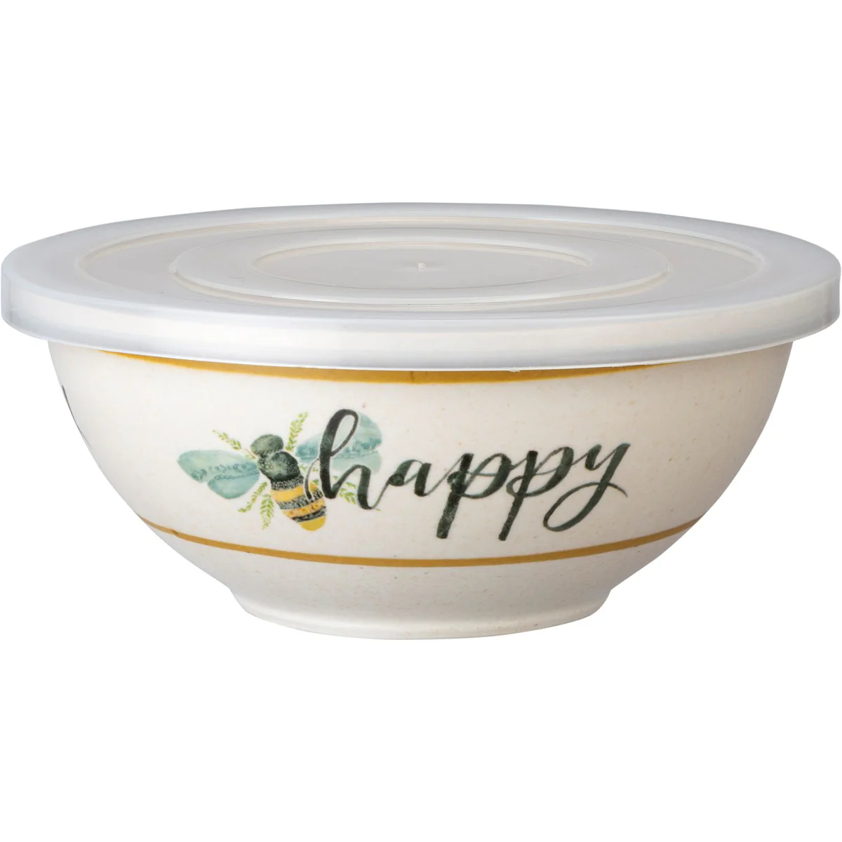 Set of 3 Bee Happy Malamine Bowls - Image 3