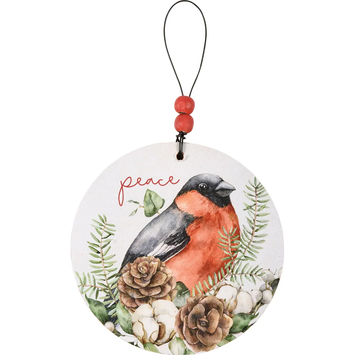 Set of 3 Birds Joy Peace Hope Wooden Ornament Set - Image 5