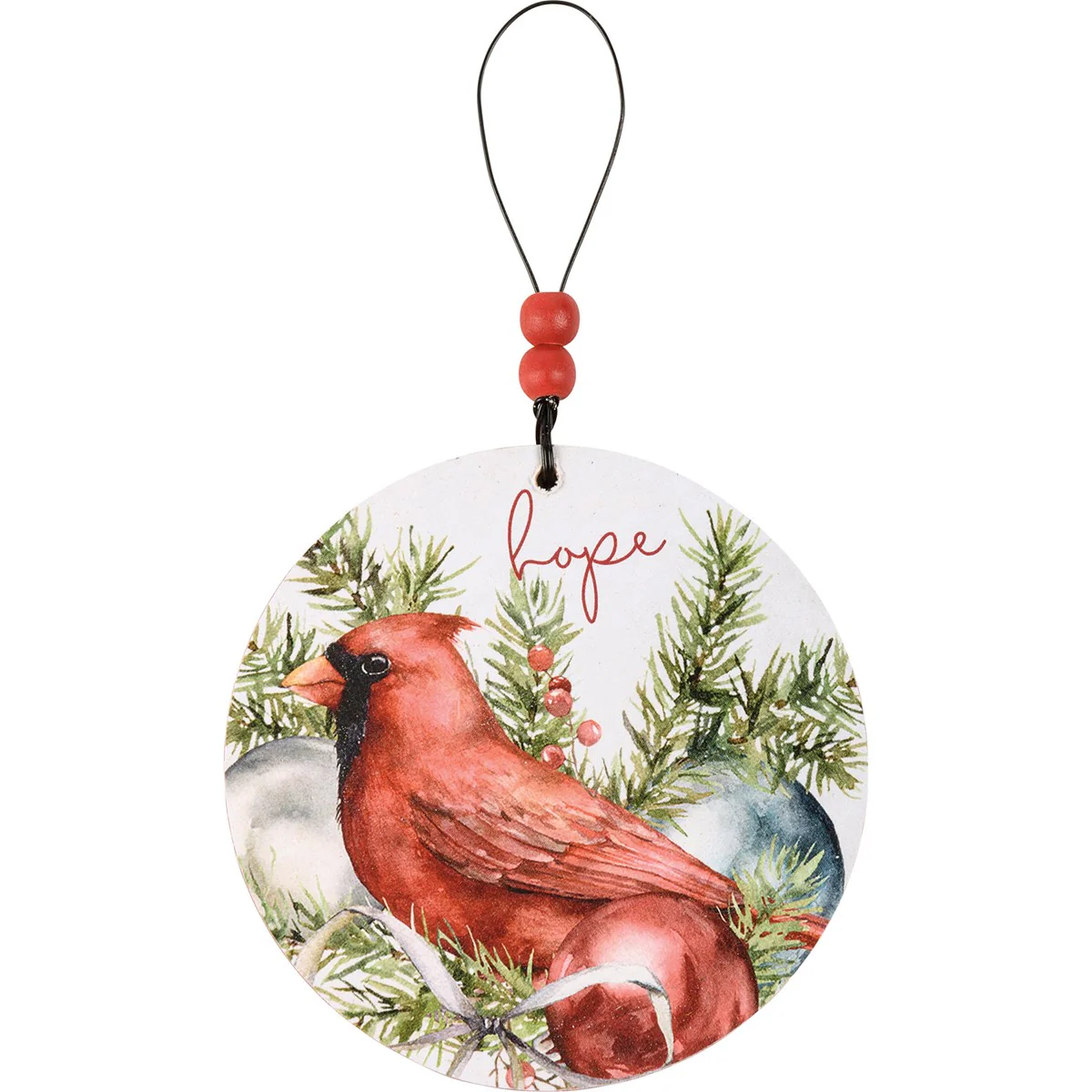 Set of 3 Birds Joy Peace Hope Wooden Ornament Set - Image 6
