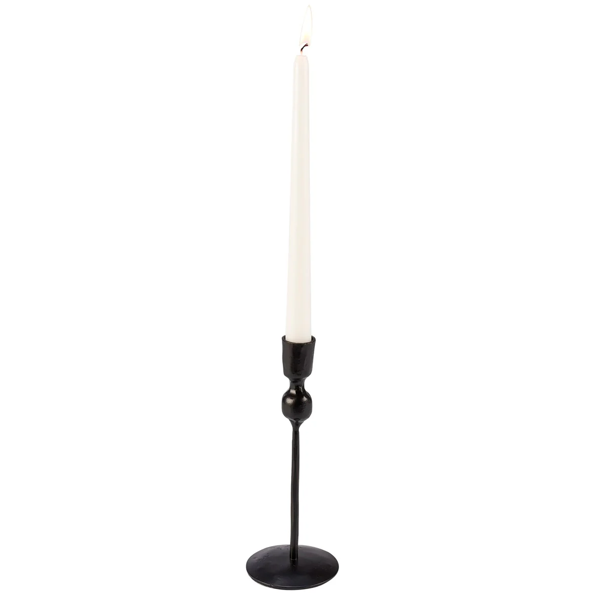 Set of 3 Black Metal Taper Candle Holders - Image 4