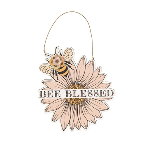 ๐ Set of 3 Blessed Bee Flower Ornaments - Image 3
