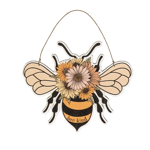 ๐ Set of 3 Blessed Bee Flower Ornaments - Image 4