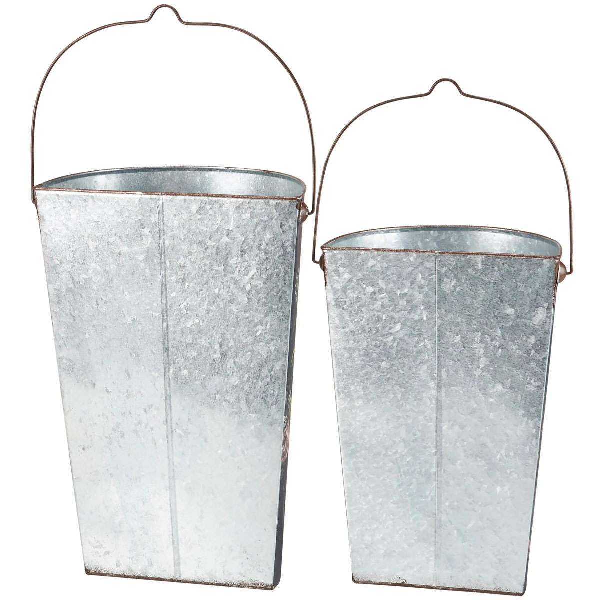 Set of 2 Bunny and Flowers Wall Buckets - Image 2