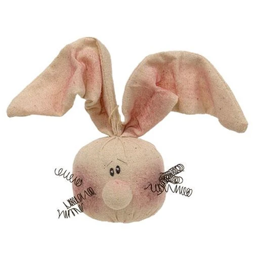 Set of 3 Bunny Head Fabric Ornaments - Image 4