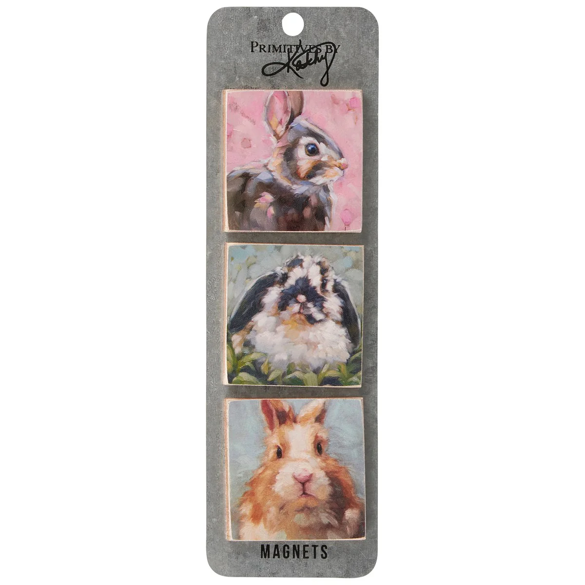 💙 Set of 3 Bunny Wooden Magnets