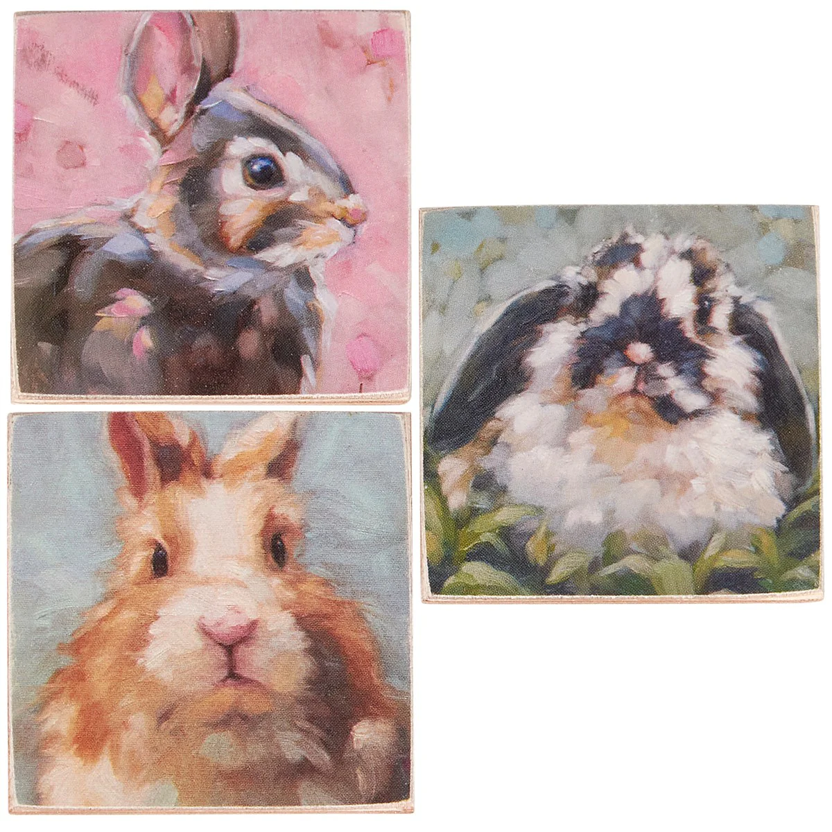 💙 Set of 3 Bunny Wooden Magnets - Image 4