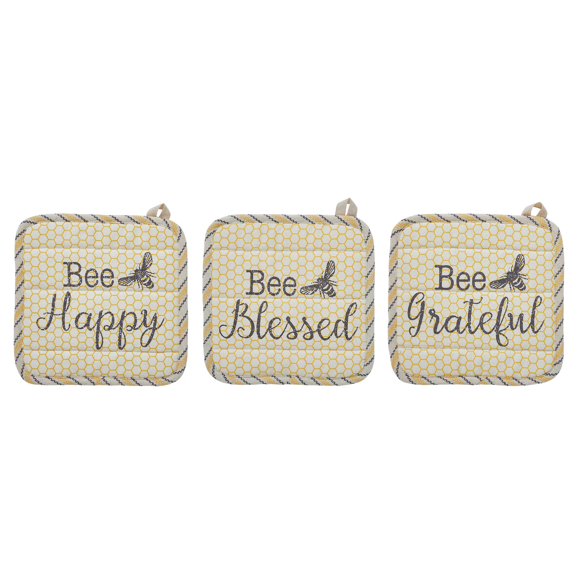 Set of 3 Buzzy Bees Pot Holders - Image 3