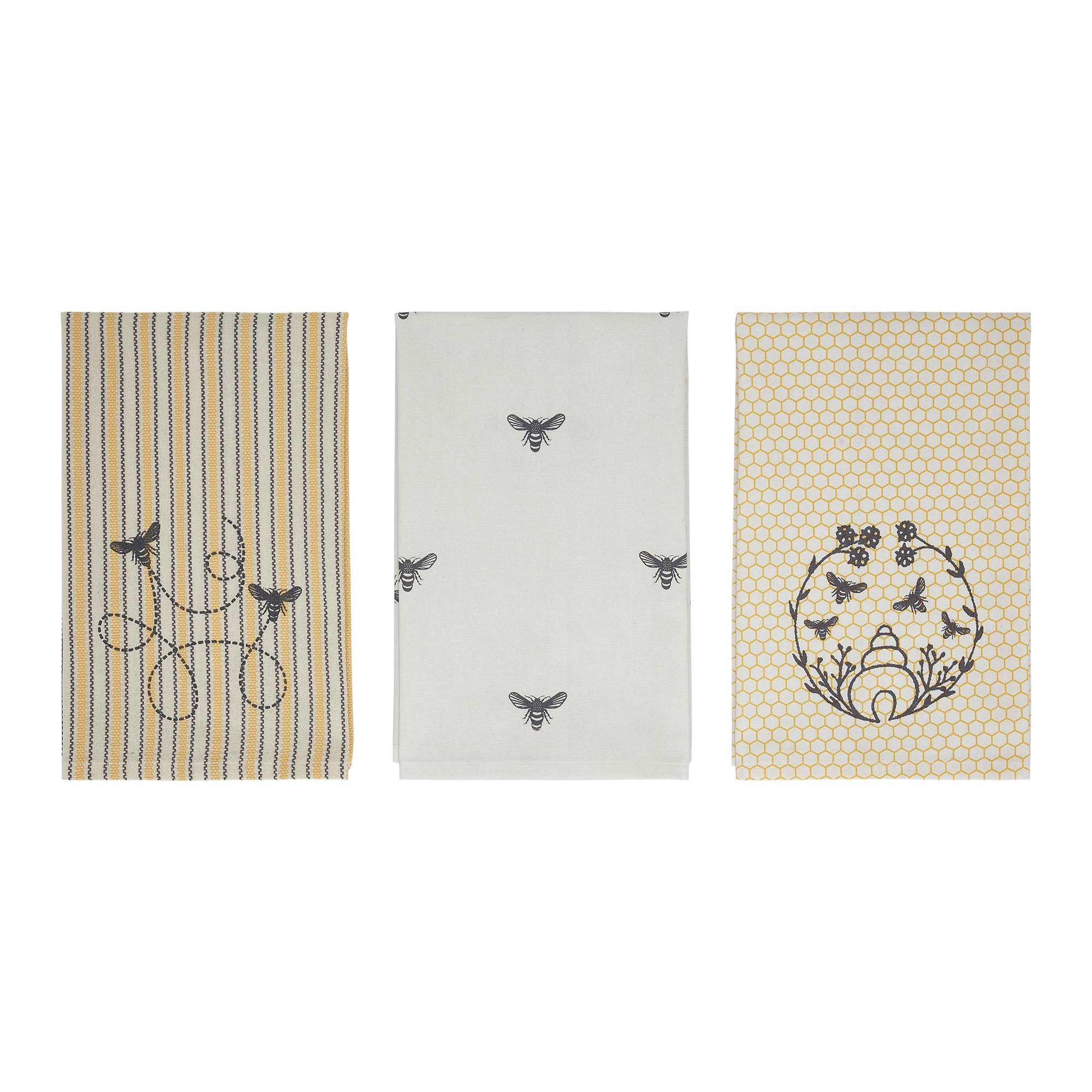 Set of 3 Buzzy Bees Tea Towels - Image 4