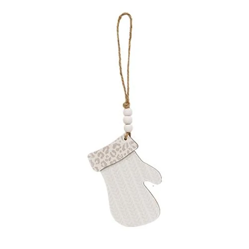 Set of 3 Cheetah Print Winter Clothes Ornaments - Image 3