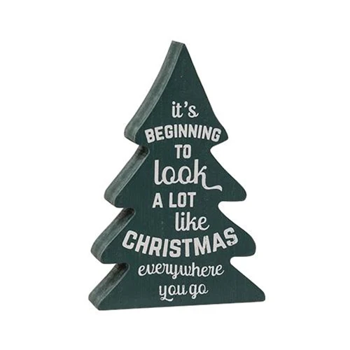 Set of 3 Christmas Carol Wooden Tree Sitters - Image 3