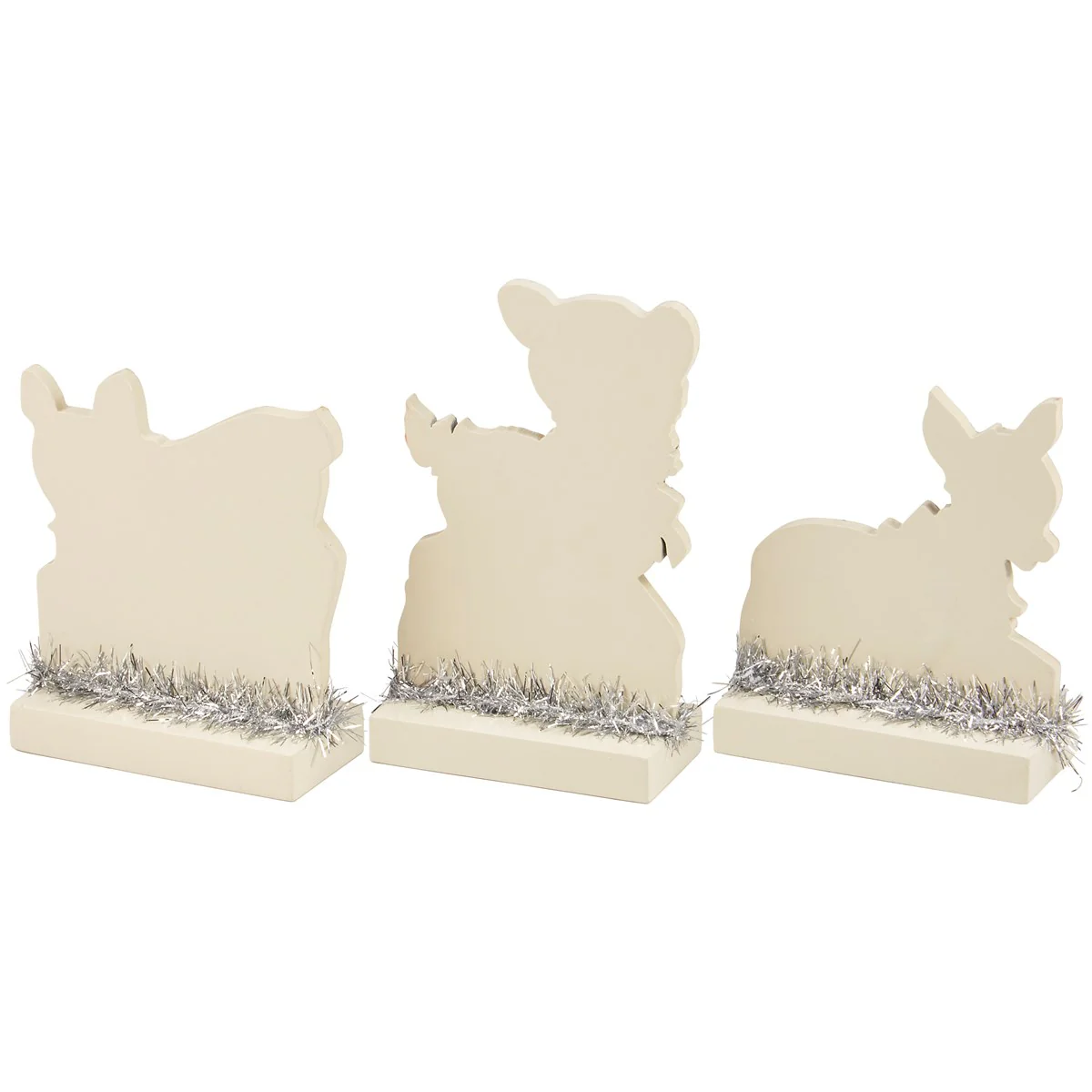 Set of 3 Christmas Nostalgic Deer Stand Up Set - Image 3