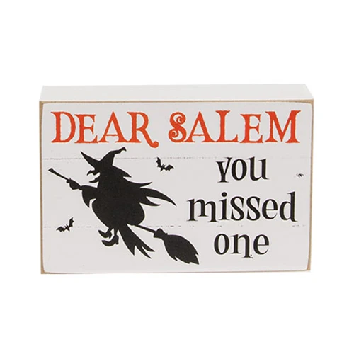 Set of 3 Dear Salem Witch Box Signs - Image 3