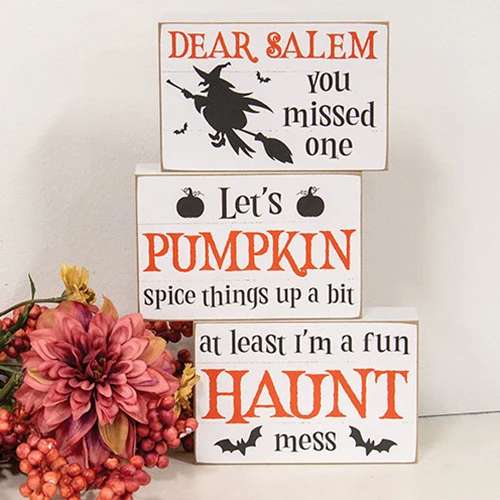 Set of 3 Dear Salem Witch Box Signs - Image 5
