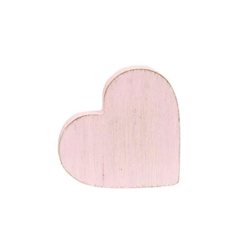 Set of 3 Distressed Wooden Heart Sitters - Image 3