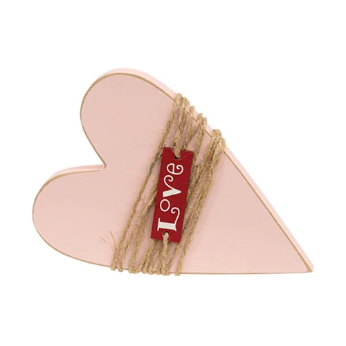 DAY 1 💗 14 DAYS OF LOVE 💗 Set of 3 Distressed Wooden Sweetheart Sitters - Image 2