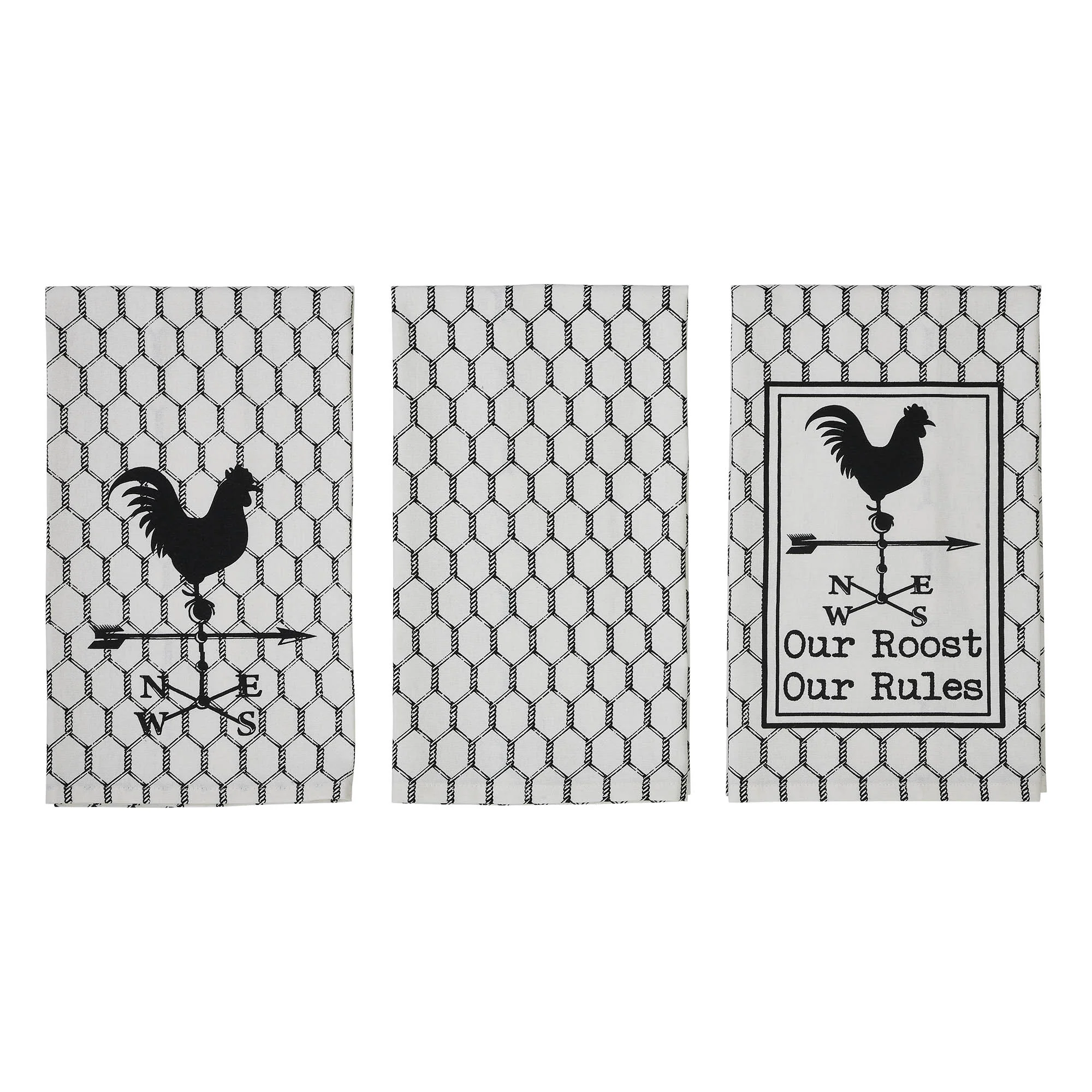 Set of 3 Down Home Our Roost Tea Towels - Image 2