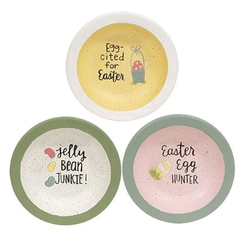 ๐ Set of 3 Easter Decorative Bowls - Jelly Belly Junkie Easter Egg Hunter - Image 2