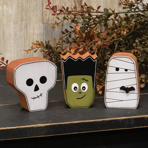 Set of 3 Extra Chunky Monster Halloween Sitters - Image 4