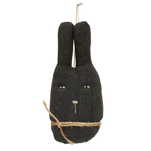 Set of 3 Fabric Rabbit Head Ornaments - Image 5
