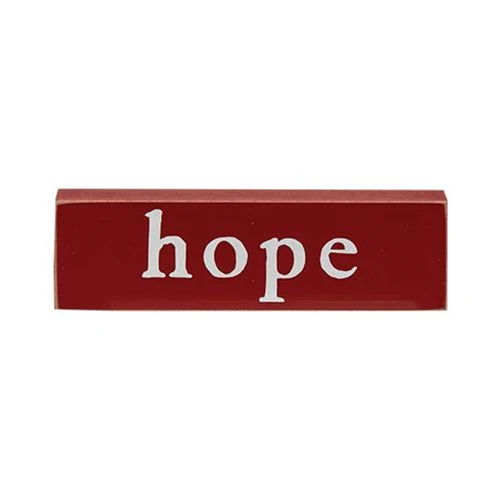 Set of 3 Faith Hope Joyous Thin Mini Block Signs - Image 4