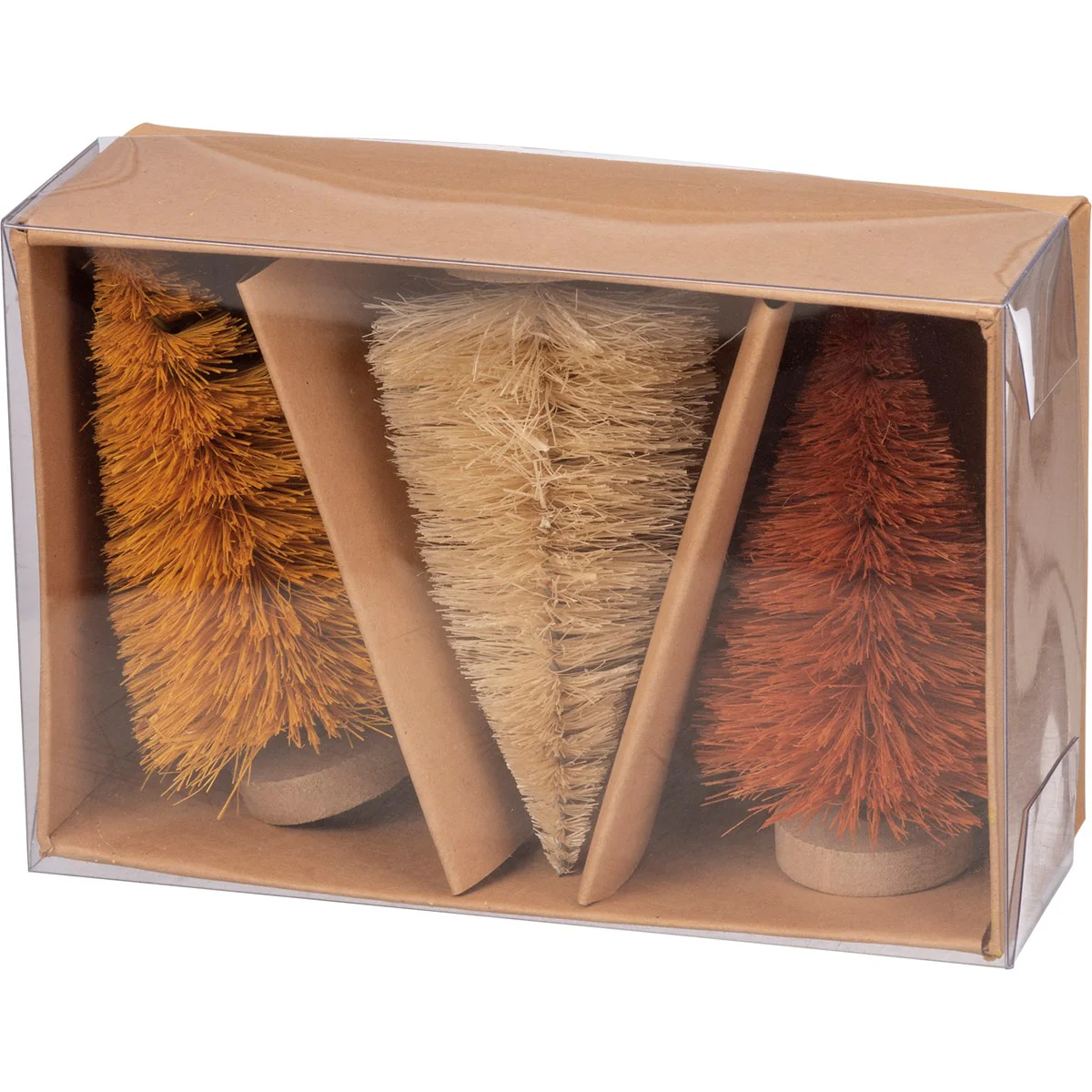 ๐ Set of 3 Fall Colored Bottle Brush Tree Set - Image 5