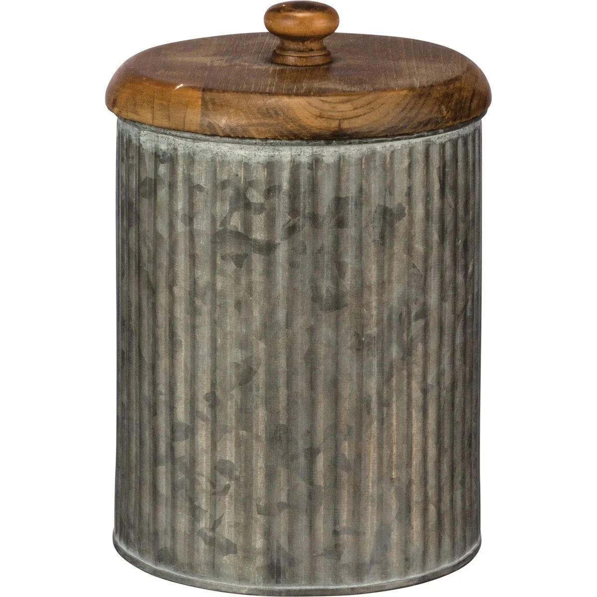 Set of 3 Farmhouse Galvanized Canister Set - Image 5