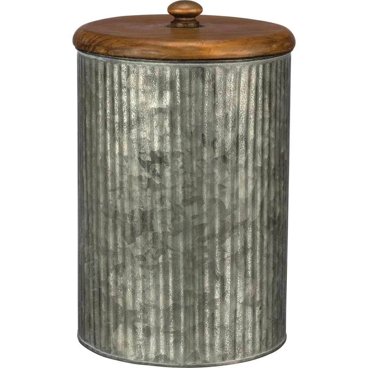 Set of 3 Farmhouse Galvanized Canister Set - Image 6