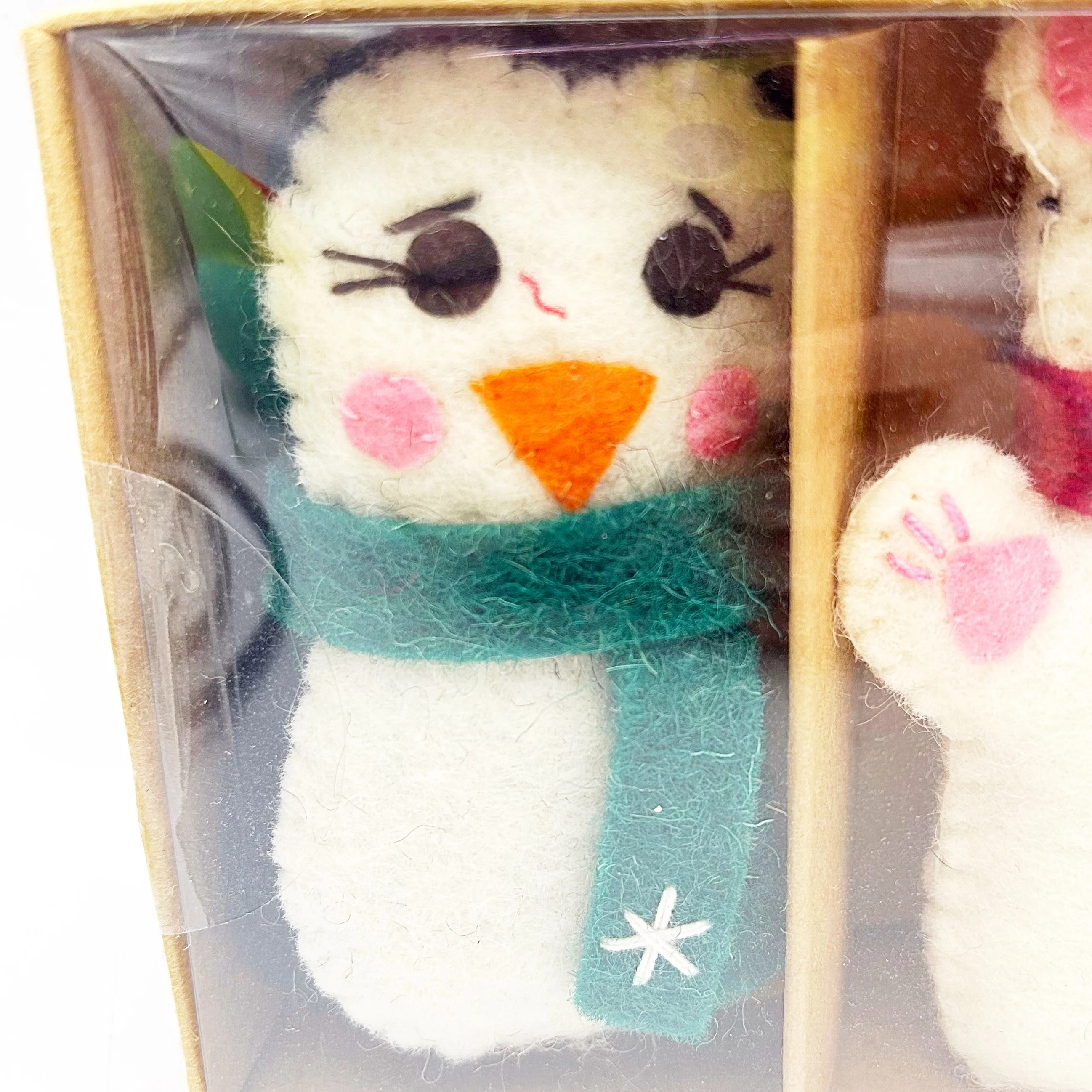 ๐ Set of 3 Felt Ornaments Penguin Polar Bear and Deer - Image 3