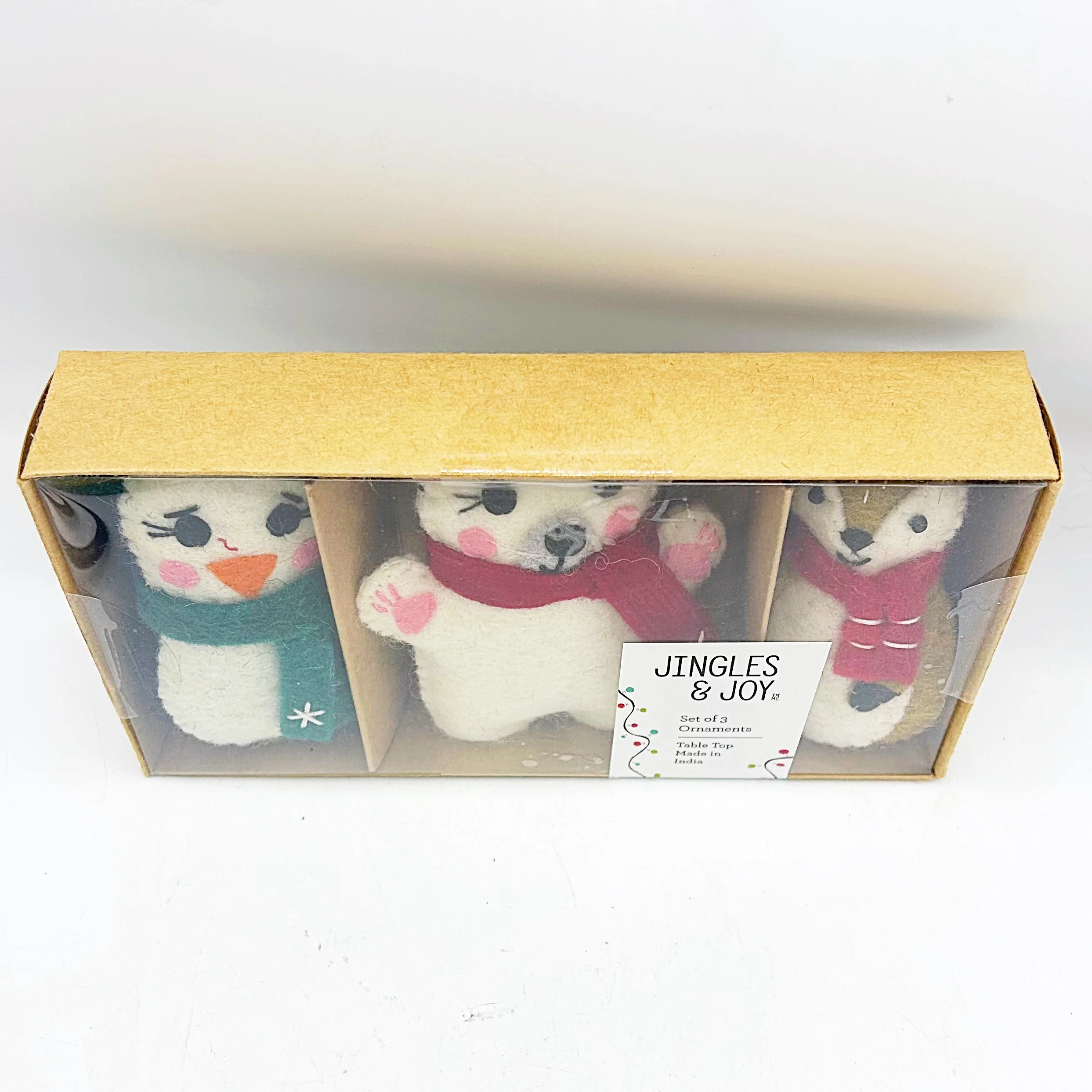 ๐ Set of 3 Felt Ornaments Penguin Polar Bear and Deer - Image 6