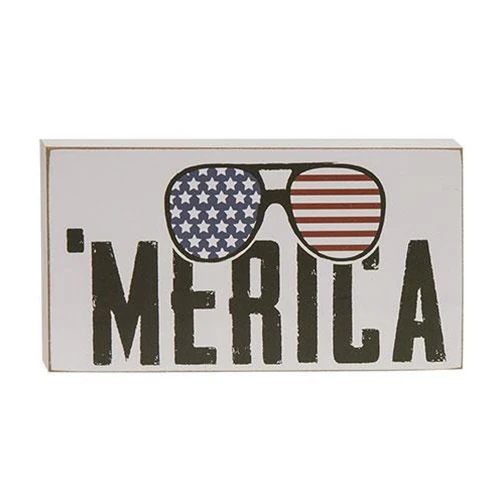 Set of 3 Fireworks & Freedom 4th of July Wooden Blocks - Image 3