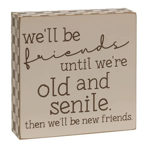 Set of 3 Friends Themed Wooden Block Signs - Image 3