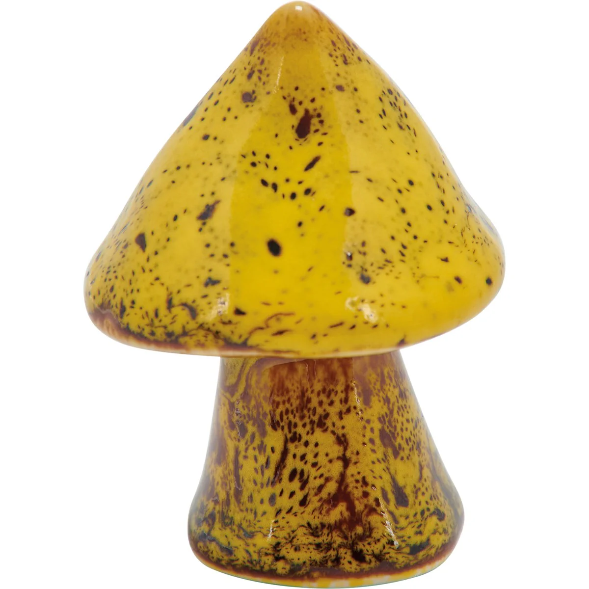 Set of 3 Glazed Wild Mushroom Figurines - Image 4