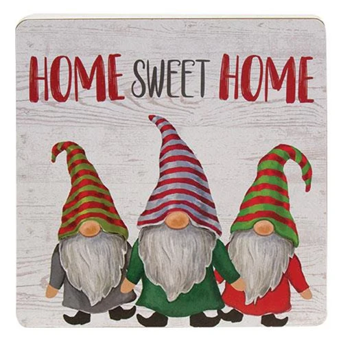 Set of 3 Gnome For Christmas Wood Block Signs - Image 2