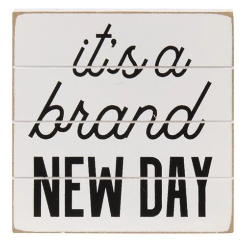Set of 3 Good Morning Shiplap 3.75" Block Sign - Image 4