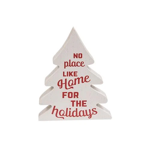 Set of 3 Holly Jolly Chunky Small Wooden Trees - Image 3